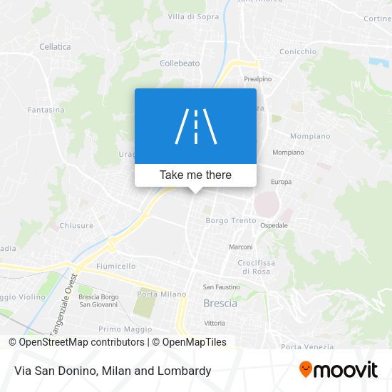 Via San Donino map