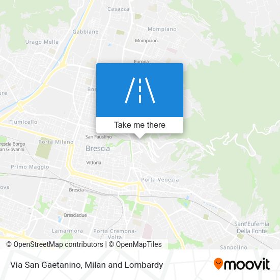 Via San Gaetanino map