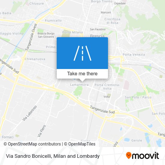 Via Sandro Bonicelli map