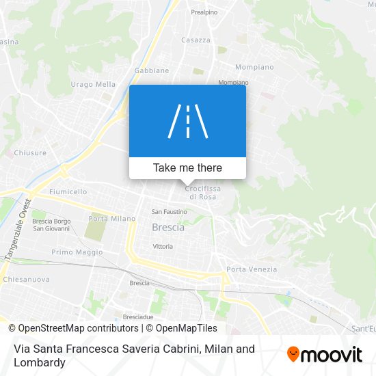 Via Santa Francesca Saveria Cabrini map