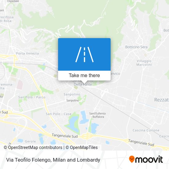 Via Teofilo Folengo map