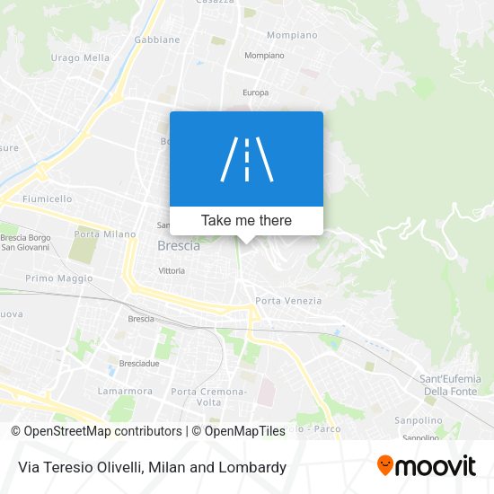 Via Teresio Olivelli map