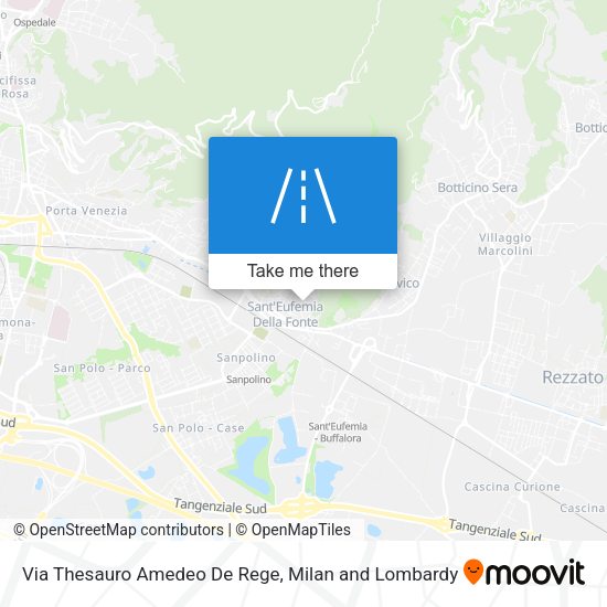 Via Thesauro Amedeo De Rege map
