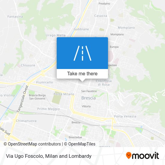 Via Ugo Foscolo map