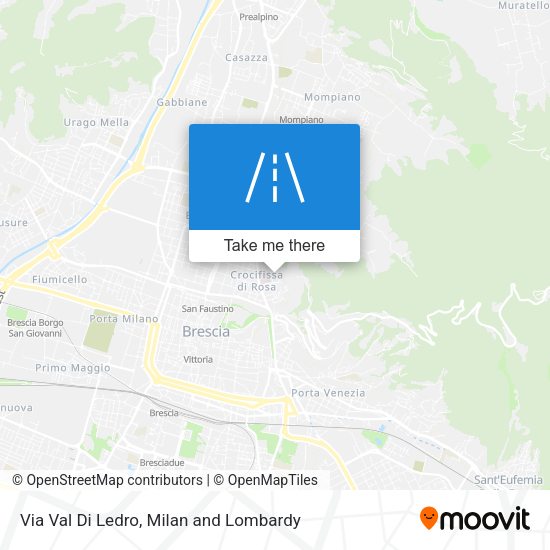 Via Val Di Ledro map