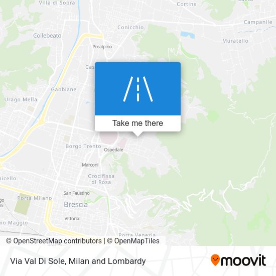 Via Val Di Sole map