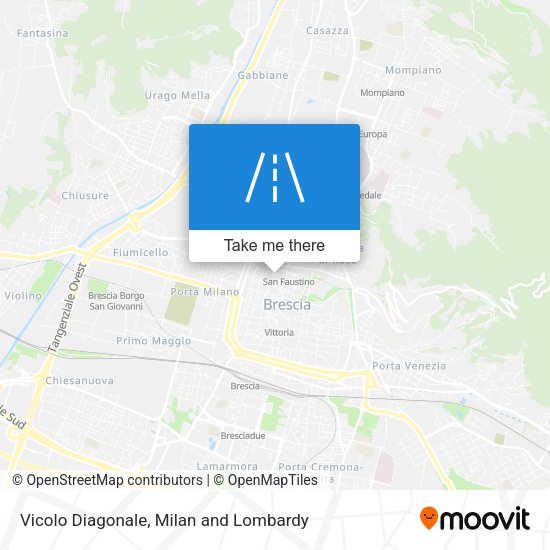 Vicolo Diagonale map