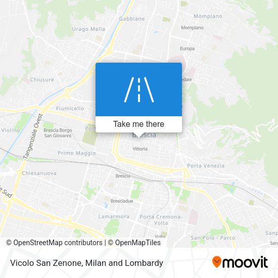 Vicolo San Zenone map