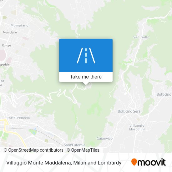 Villaggio Monte Maddalena map