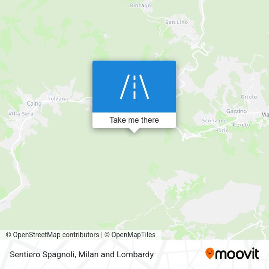 Sentiero Spagnoli map