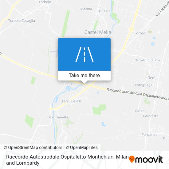 Raccordo Autostradale Ospitaletto-Montichiari map