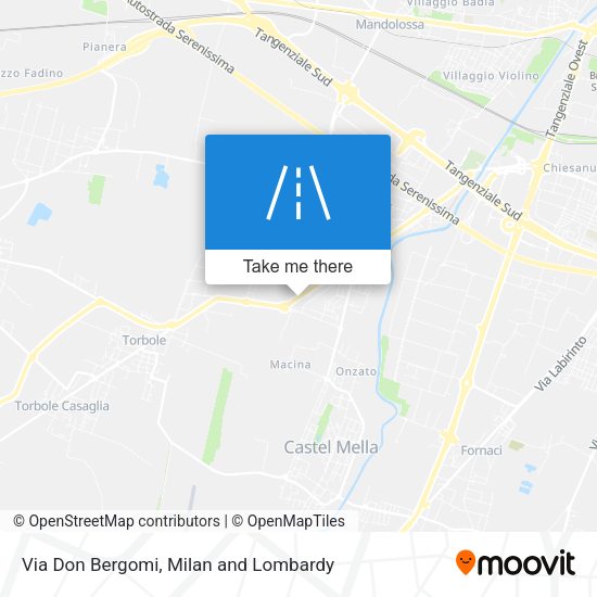 Via Don Bergomi map