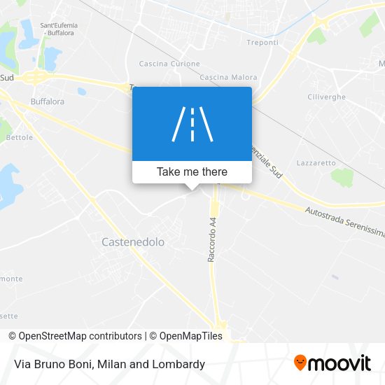 Via Bruno Boni map