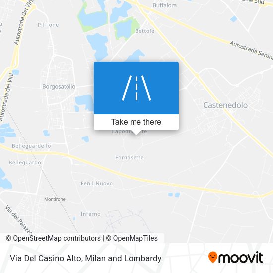 Via Del Casino Alto map