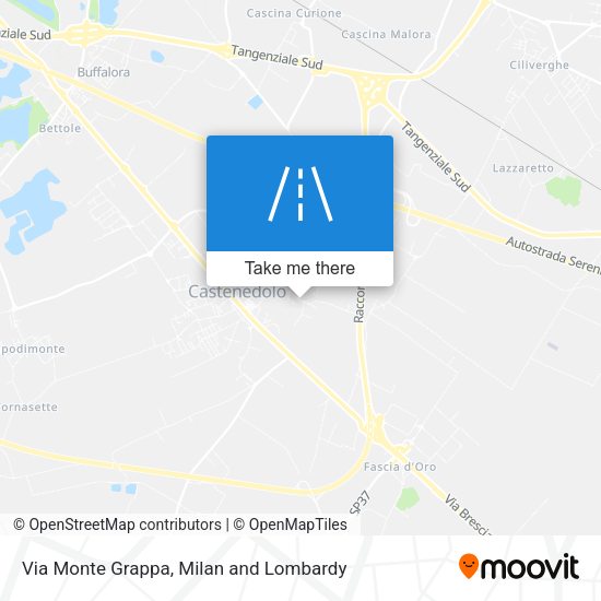 Via Monte Grappa map