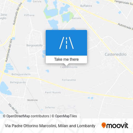 Via Padre Ottorino Marcolini map