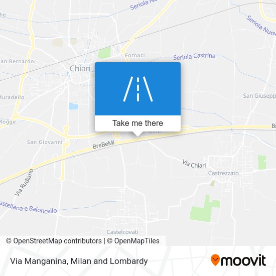 Via Manganina map