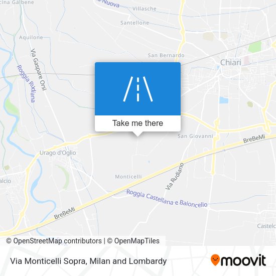 Via Monticelli Sopra map