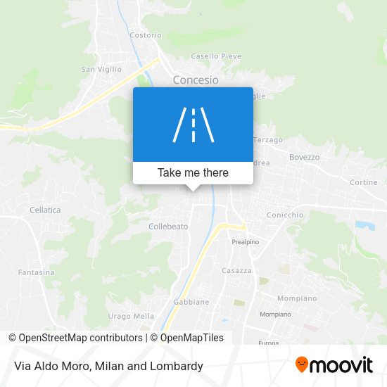Via Aldo Moro map
