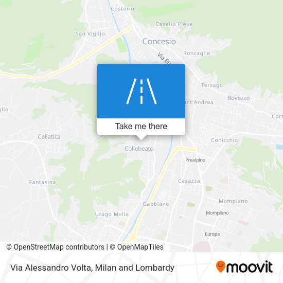 Via Alessandro Volta map
