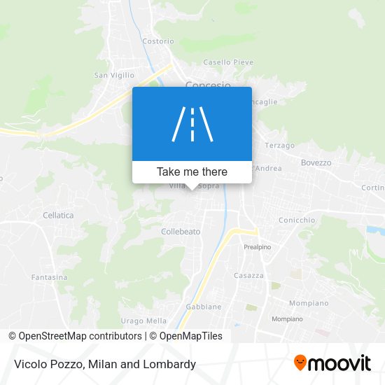 Vicolo Pozzo map