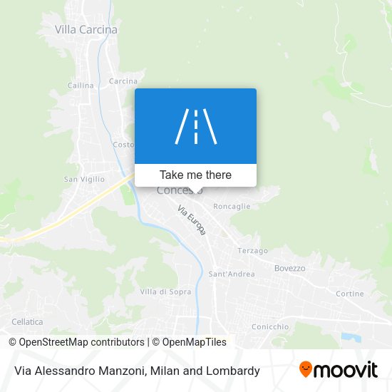 Via Alessandro Manzoni map