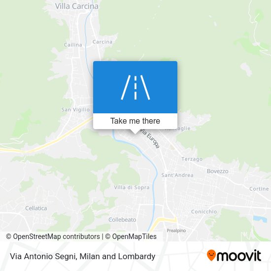 Via Antonio Segni map