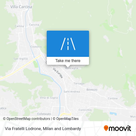 Via Fratelli Lodrone map