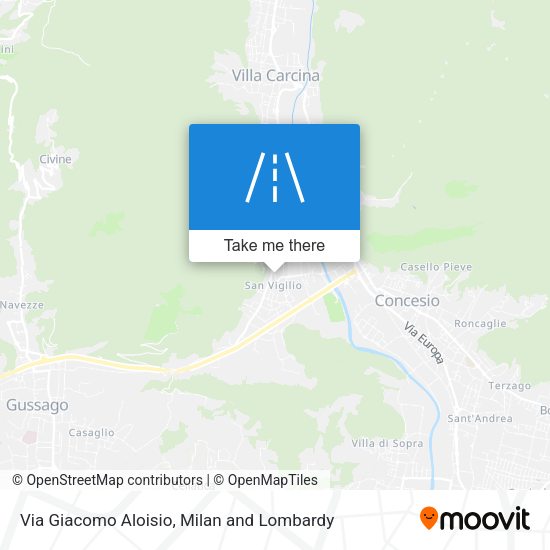 Via Giacomo Aloisio map