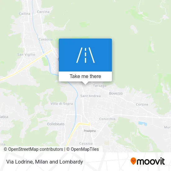 Via Lodrine map