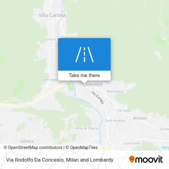 Via Rodolfo Da Concesio map