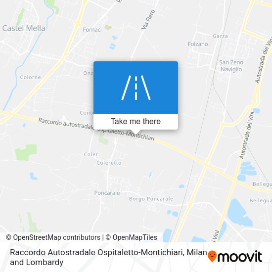 Raccordo Autostradale Ospitaletto-Montichiari map