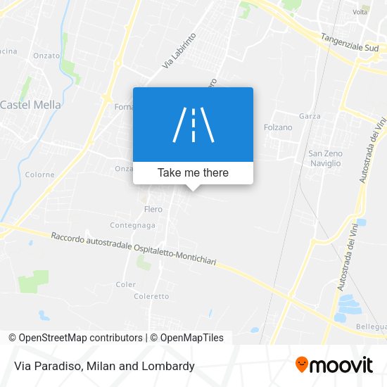Via Paradiso map