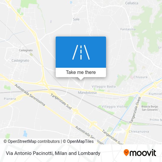 Via Antonio Pacinotti map
