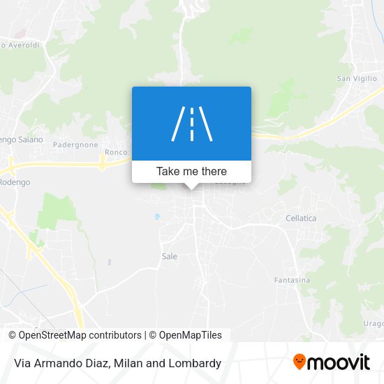 Via Armando Diaz map