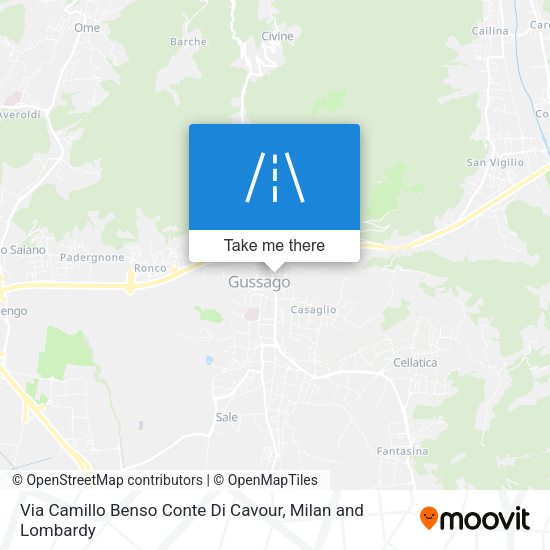 Via Camillo Benso Conte Di Cavour map