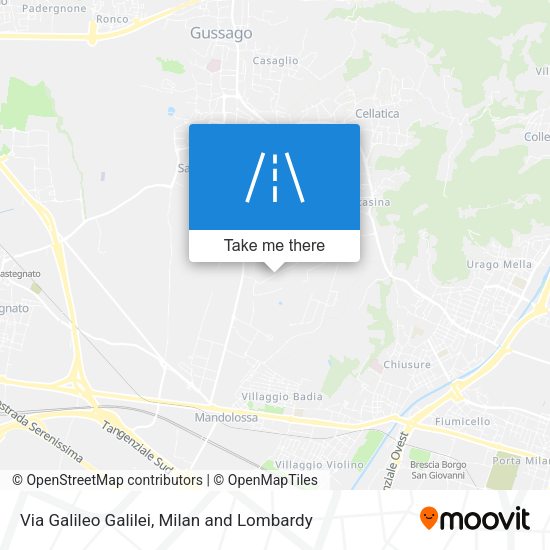 Via Galileo Galilei map