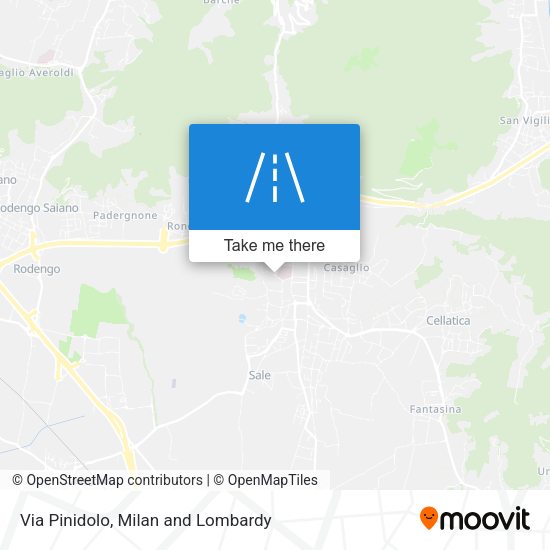 Via Pinidolo map