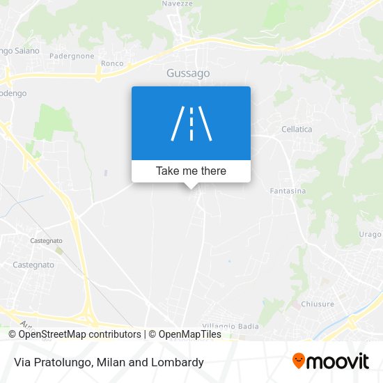 Via Pratolungo map