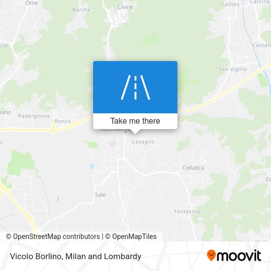 Vicolo Borlino map