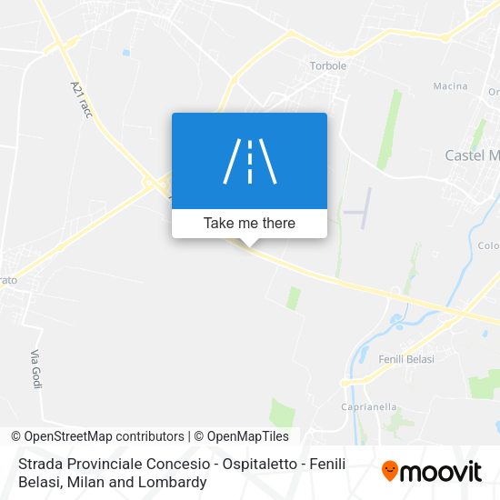 Strada Provinciale Concesio - Ospitaletto - Fenili Belasi map