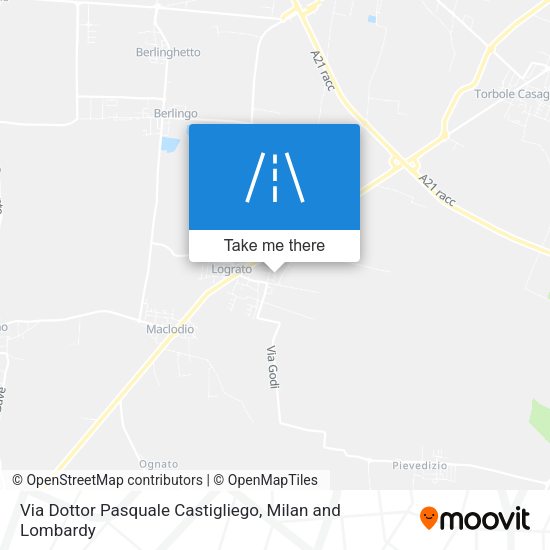 Via Dottor Pasquale Castigliego map