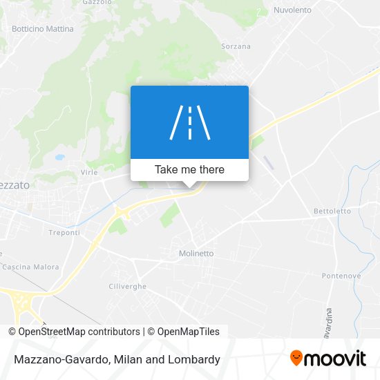 Mazzano-Gavardo map