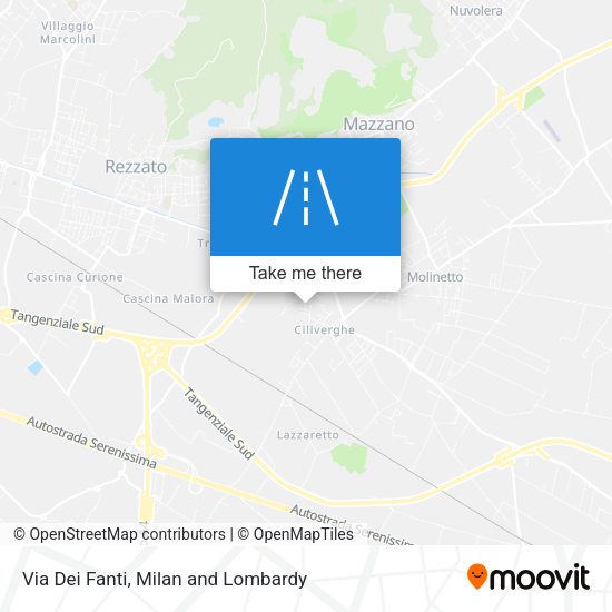 Via Dei Fanti map
