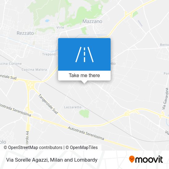 Via Sorelle Agazzi map
