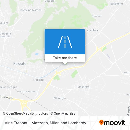 Virle Treponti - Mazzano map