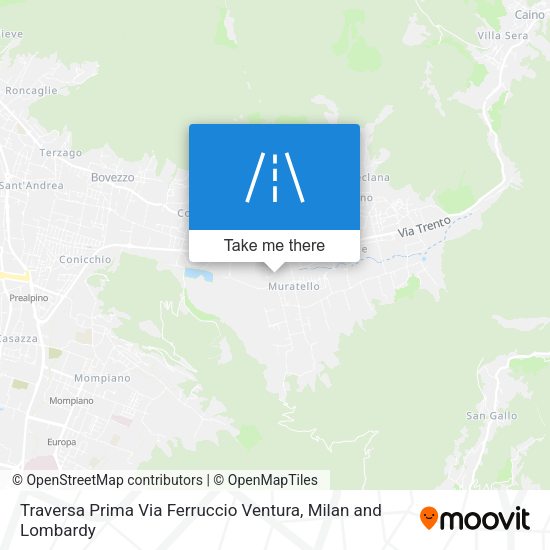 Traversa Prima Via Ferruccio Ventura map