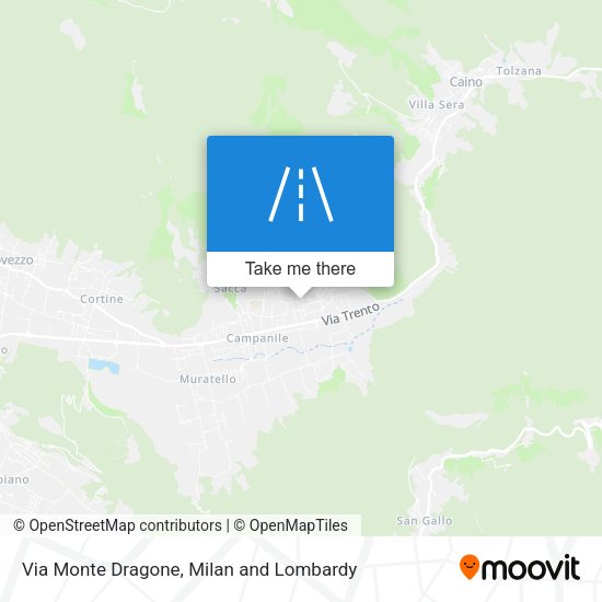 Via Monte Dragone map