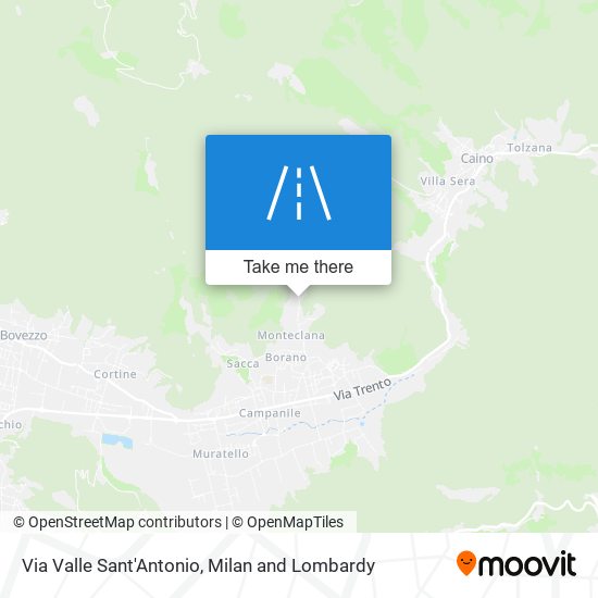 Via Valle Sant'Antonio map