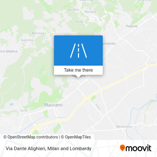 Via Dante Alighieri map